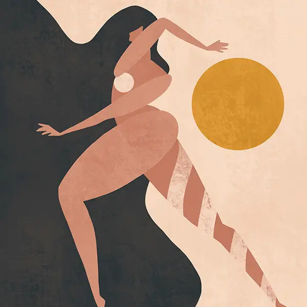 زن برهنه کاریکااتور یک روز زندگی